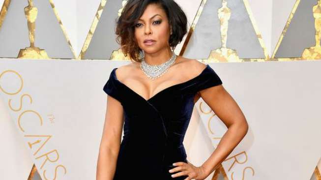 Taraji P. Henson di Oscar 2017. (Foto: Eonline) 