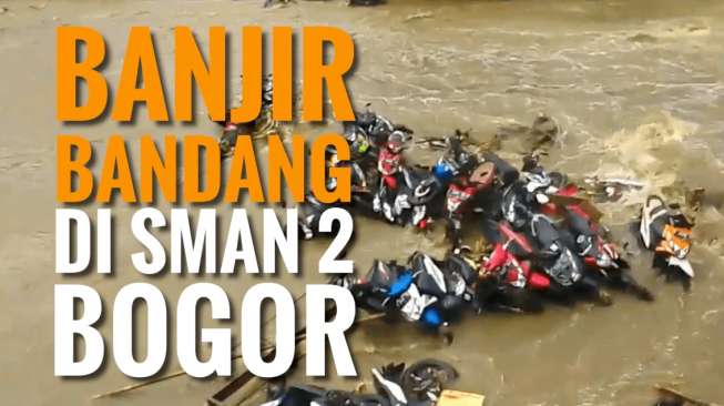 Detik-detik Banjir Bandang Terjang SMAN 2 Bogor