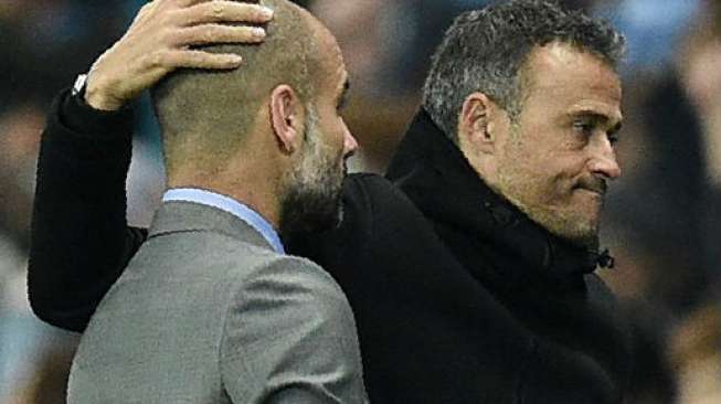 Ini Reaksi Guardiola Mendengar Keputusan Luis Enrique