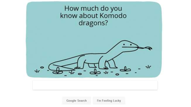 Google doodle komodo