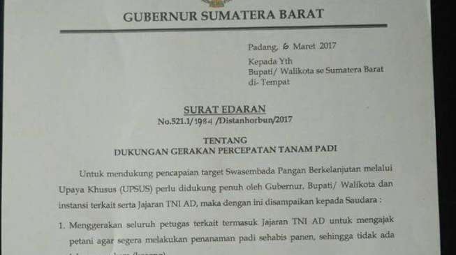 Tentara 'Turun ke Sawah' Dinilai Rampas Paksa Hak Petani