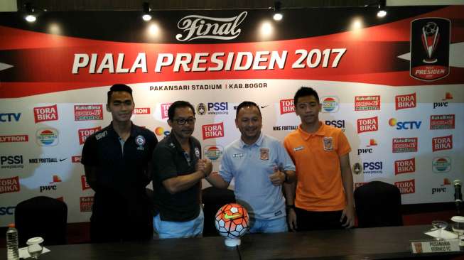 Susunan Pemain Pusamania vs Arema pada Final Piala Presiden 2017