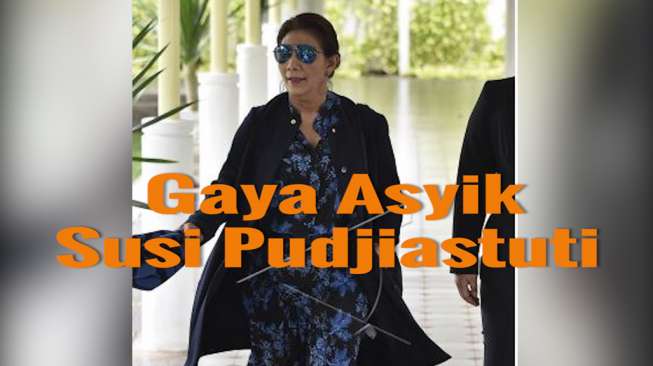 Keren, Gaya Susi Pudjiastuti Kala "Me Time" di Laut!