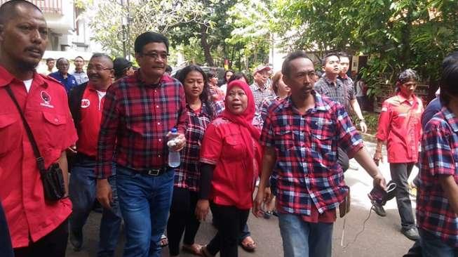 'Blusukan' ke Pasar Timbul, Djarot Janji Renovasi Kios Pedagang