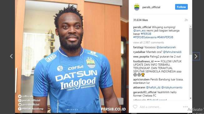 Heboh! Foto-foto Michael Essien Gabung Persib