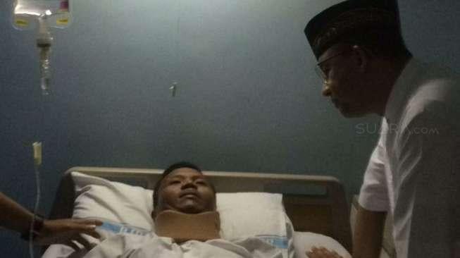 Lolos dari Musibah, Anies Jenguk Korban Lift Anjlok Blok M Square