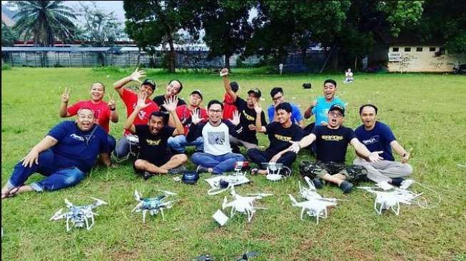 Asosiasi Pilot Drone Indonesia (APDI). [Suara,com/Dinda Rachmawati]