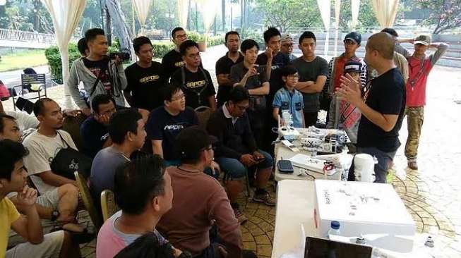 Asosiasi Pilot Drone Indonesia (APDI). [Suara.com/Dinda Rachmawati]