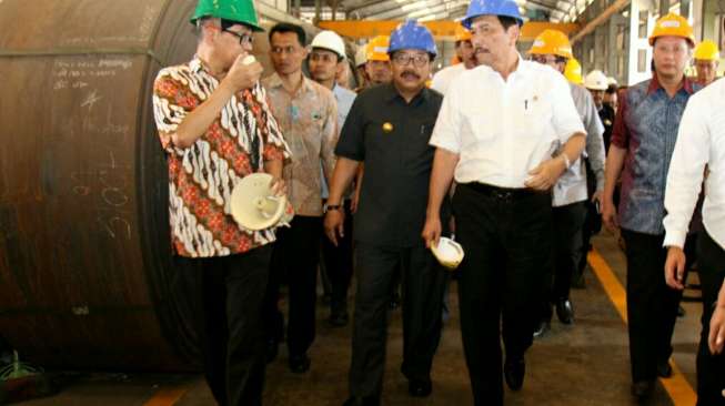 Kunjungi Kawasan Industri Maspion, Luhut Minta TKDN Dinaikkan