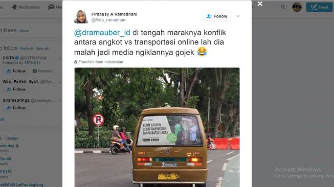 Ribut Transportasi Online Vs Angkot, Gambar Ini Bikin Melongo