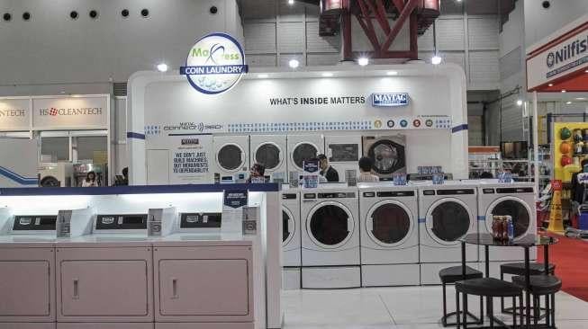 "Expo Clean and Expo Laundry" 2017 di JIExpo Kemayoran Jakarta, Jumat (24/3).