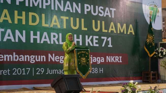 Khofifah Tegaskan Muslimat NU Siap Jaga NKRI