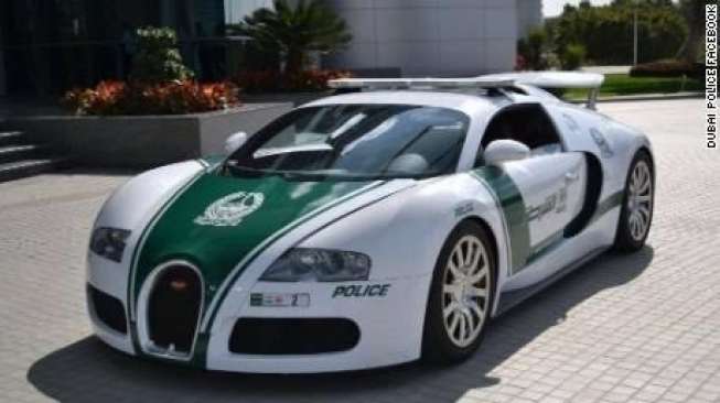 Mobil Polisi Tercepat di Dunia Ada di Dubai