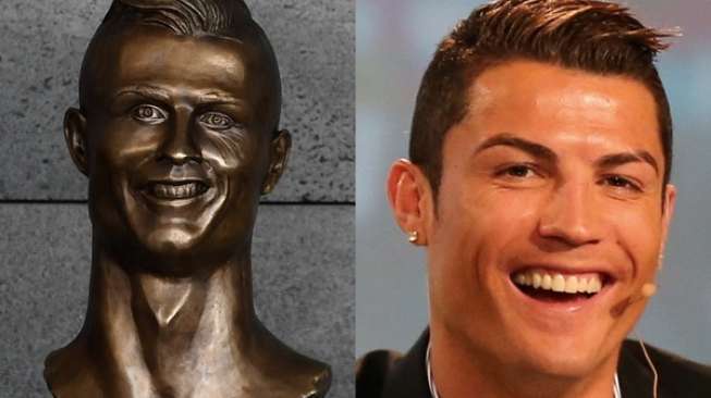 Karyanya Disebut Tak Mirip Ronaldo, Ini Komentar Sang Pematung