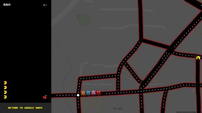 Rayakan April Mop Google Hadirkan Ms. PAC-Maps