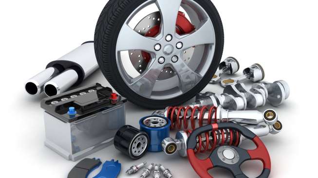 Ilustrasi spareparts otomotif atau disebut otoparts [Shutterstock]