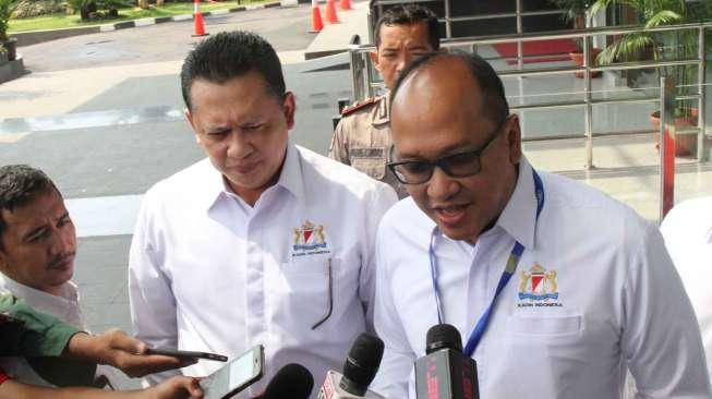 Kamar Dagang Indonesia menyambangi KPK, di Jakarta, Selasa (4/4).