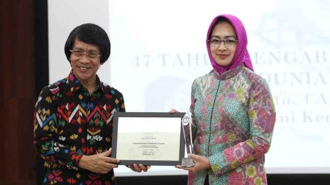 Peringatan 47 tahun pengabdian Kak Seto sebagai sahabat anak di aula Kementerian Pemberdayaan Perempuan dan Perlindungan Anak, Jakarta, Selasa (4/4/2017). [Suara.com/Oke Atmaja]