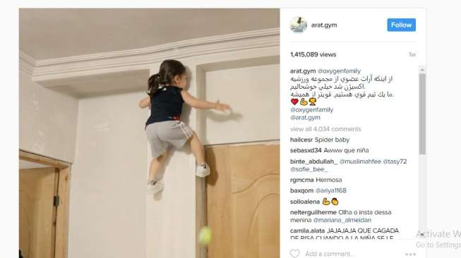 Heboh! Balita Panjat Tembok Pakai Tangan Kosong