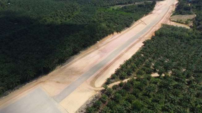 Pembangunan jalan tol Medan-Binjai, di Sumatera Utara. [Dok Kementerian PUPR]