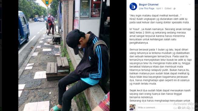 Ditimpuk Telur Busuk saat Ultah, Remaja Ini Buta