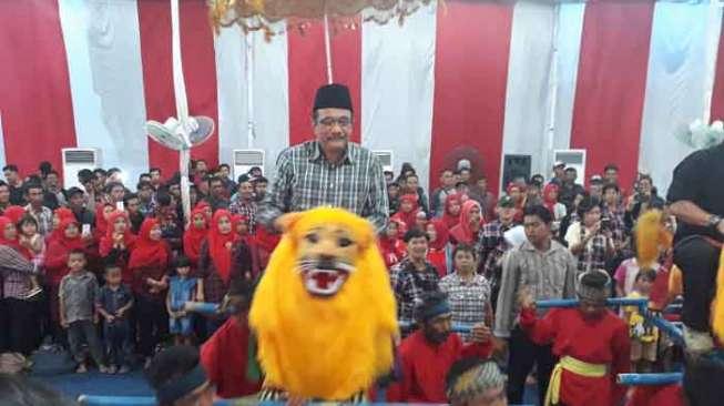 Deklarasi Paguyuban Subang, Djarot Diarak Sisingaan