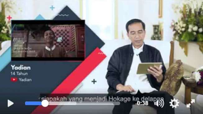 'Presiden Jokowi, Bapak Tahu Siapa Hokage ke-8 di Desa Naruto?'