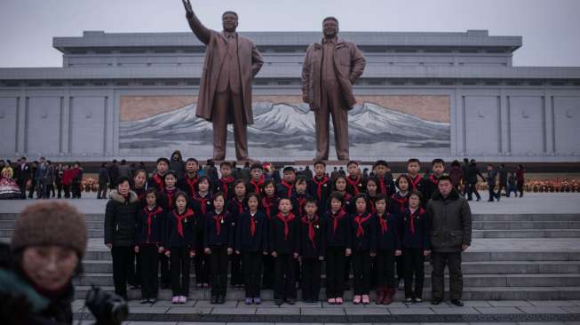 Patung Kim Il Sung. [AFP]