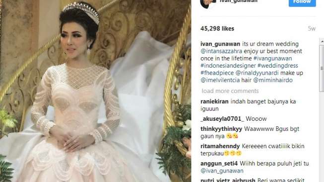 Gaun Pengantin dari Indonesia Ini Terbanyak Raih "Like" di IG