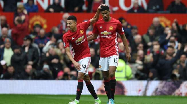 Rashford Cetak Gol, MU Memimpin atas Chelsea