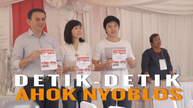 Detik-detik Ahok Nyoblos, Kok Nggak Pakai Kotak-kotak?