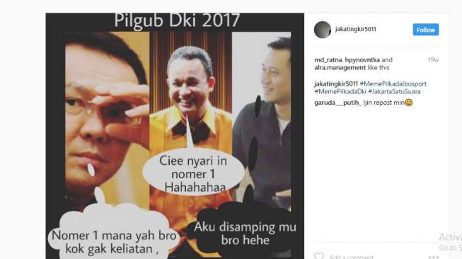 Ini Meme Kocak Pilkada Putaran Kedua