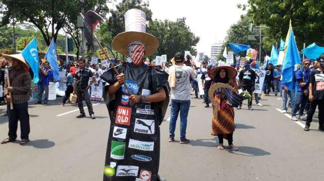 May Day, Nama Ahok Jadi Sasaran Empuk Saat Buruh Orasi