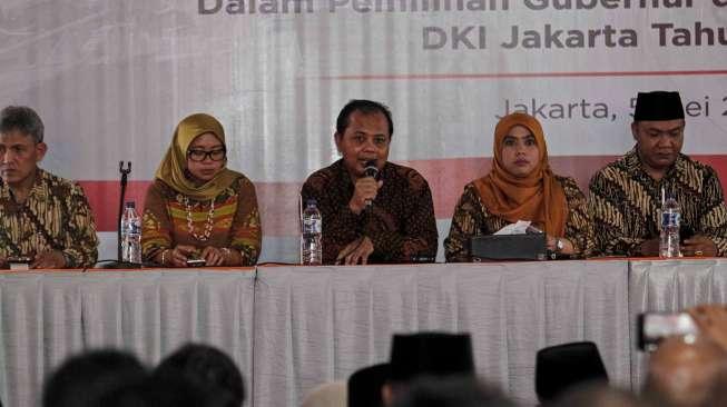 Rapat Pleno Terbuka Penetapan Gubernur dan Wakil Gubernur DKI Jakarta, Jumat (5/5).