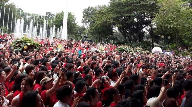 Aksi Simpatik untuk Ahok, Haru Djarot dan Warga di Balai Kota