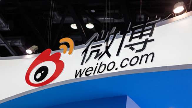 Logo aplikasi media sosial Weibo (Shutterstock).