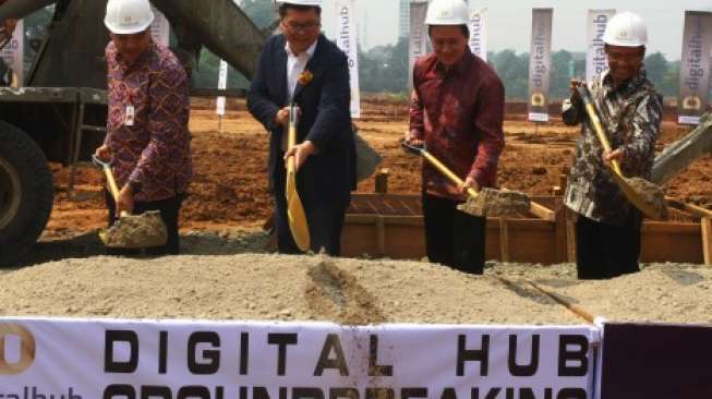 Groundbreaking Digital Hub di BSD City, Tangerang, Banten, oleh Sinar Mas Land. [Antara/Muhammad Iqbal]