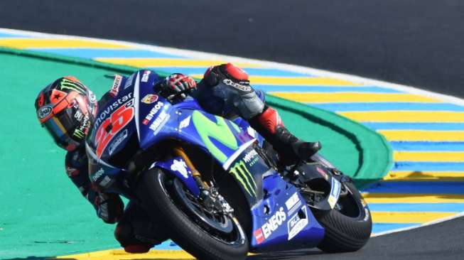 Motogp Lemans: Vinales Juara, Rossi dan Marquez Jatuh