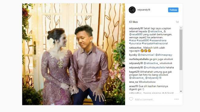 Fans Raisa yang Kesal Edit Wajah Hamish Jadi Begini