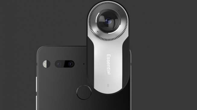 Essential Phone, ponsel modular yang dibekali dengan kamera 360, diluncurkan di California, AS pada Selasa (30/5). [essential.com/suara.com]