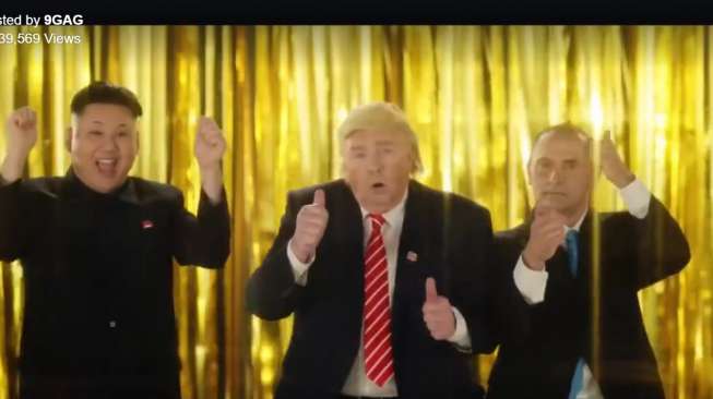 Trump, Putin, dan Kim Jong Un Berdamai di Video Ini, Serius?