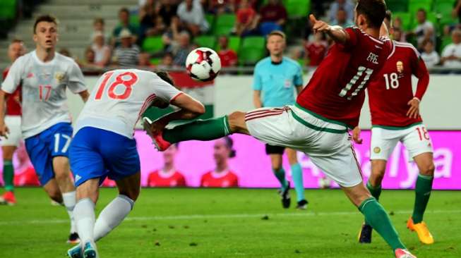 Rusia Taklukkan Hungaria di Laga Persahabatan