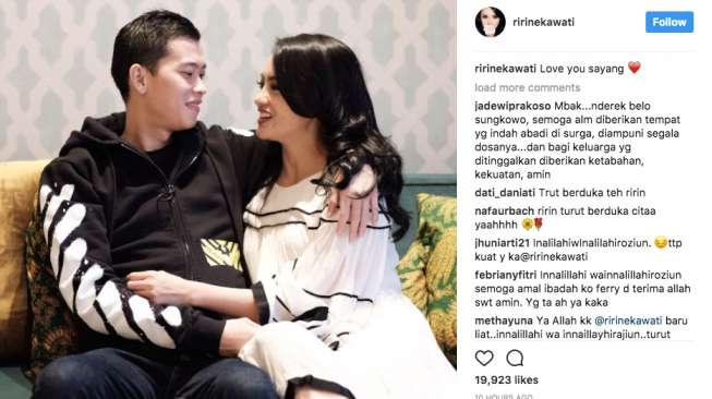 Suami Artis Ririn  Ekawati Meninggal Dunia