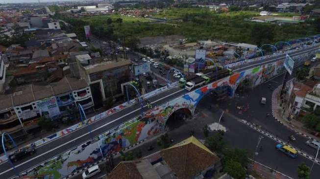 Overpass Antapani Aman Dilalui Kendaraan Selama Perbaikan Saluran