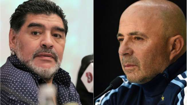 Maradona 'Buka Perang' dengan Pelatih Baru Albiceleste, Kenapa?