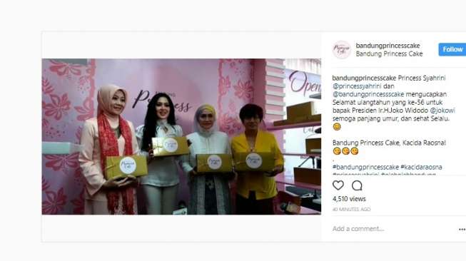 Begini Kehebohan saat Syahrini Launching Kue di Bandung