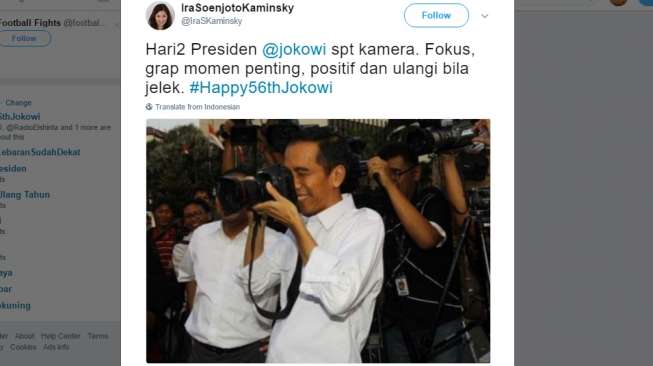 Kocak! Cuitan Netizen soal Ultah Jokowi