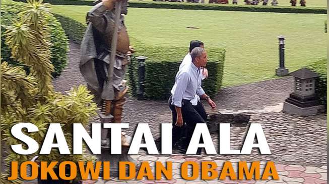 Lihat! Pertemuan Jokowi-Obama Layaknya Keluarga saat Lebaran
