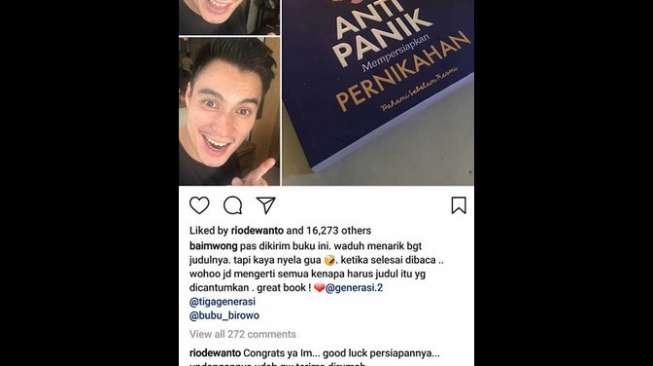 Rio Dewanto Sudah Terima Undangan Nikah Baim Wong?