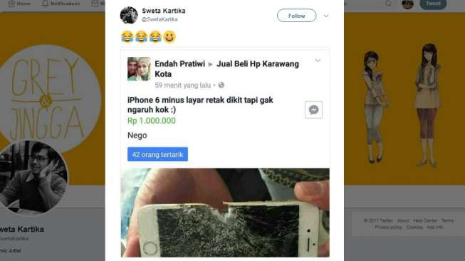 Berminat Beli iPhone 6 Murah Ini Layarnya Retak Dikit 